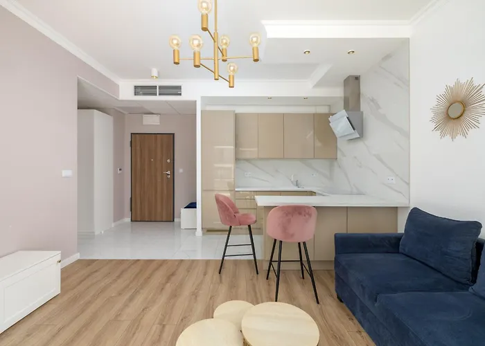 Modern Urban Apart Wola With Green Tarrace Wwa69